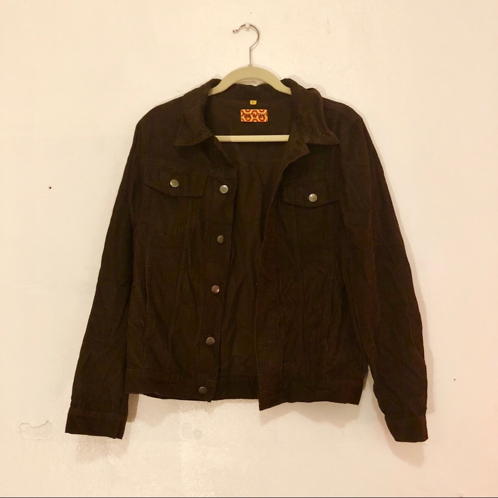 Chocolate Brown Corduroy Jacket